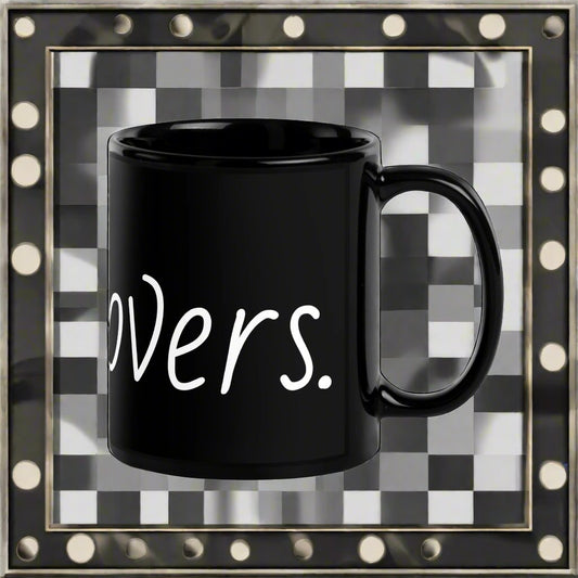 Pet Lovers. Black Glossy Mug