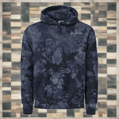 BET ON YOU! Unisex Champion tie-dye hoodie
