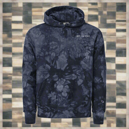 BET ON YOU! Unisex Champion tie-dye hoodie