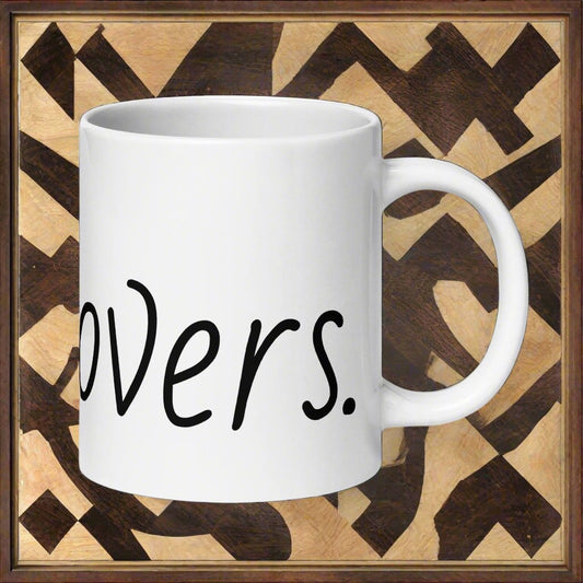 Pet Lovers. White glossy mug